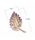 XSB105 - Purple Leaf Saree Brooch